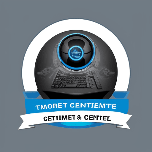 AI generated: create a logo for a computer and Art Training Centre, with an authorized computer based exams depart...
