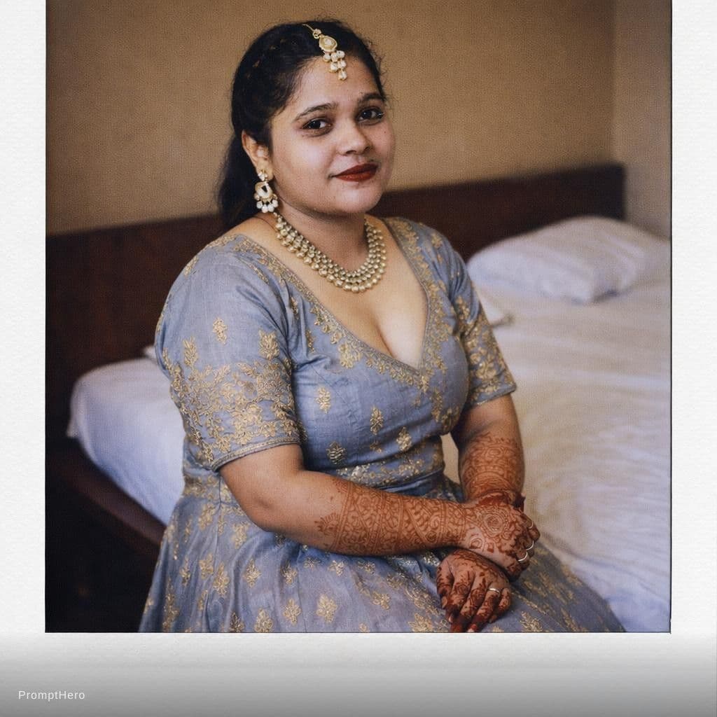 AI generated: polaroid photograph of an Asian model, sitting on the edge --chaos 75 --ar 1:2 --raw --profile we14m...
