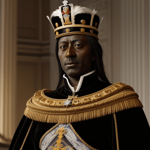 AI generated: dark skin holy roman emperor,