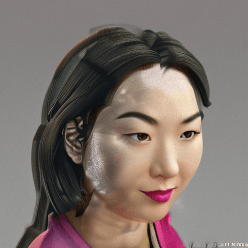 AI generated: asian attractive woman with her hair curled, in the style of samyang af 14mm f/2.8 rf, oshare kei, d...
