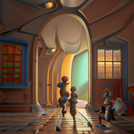 AI generated: A happy cartoon image, Pixar Style,, perfect composition, beautiful detailed intricate insanely deta...