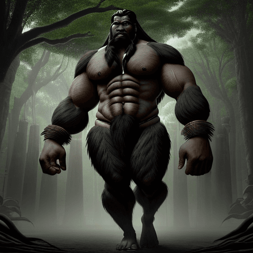 AI generated: In Philippine folklore, the Kapre is a mythical creature that holds a significant place in the count...