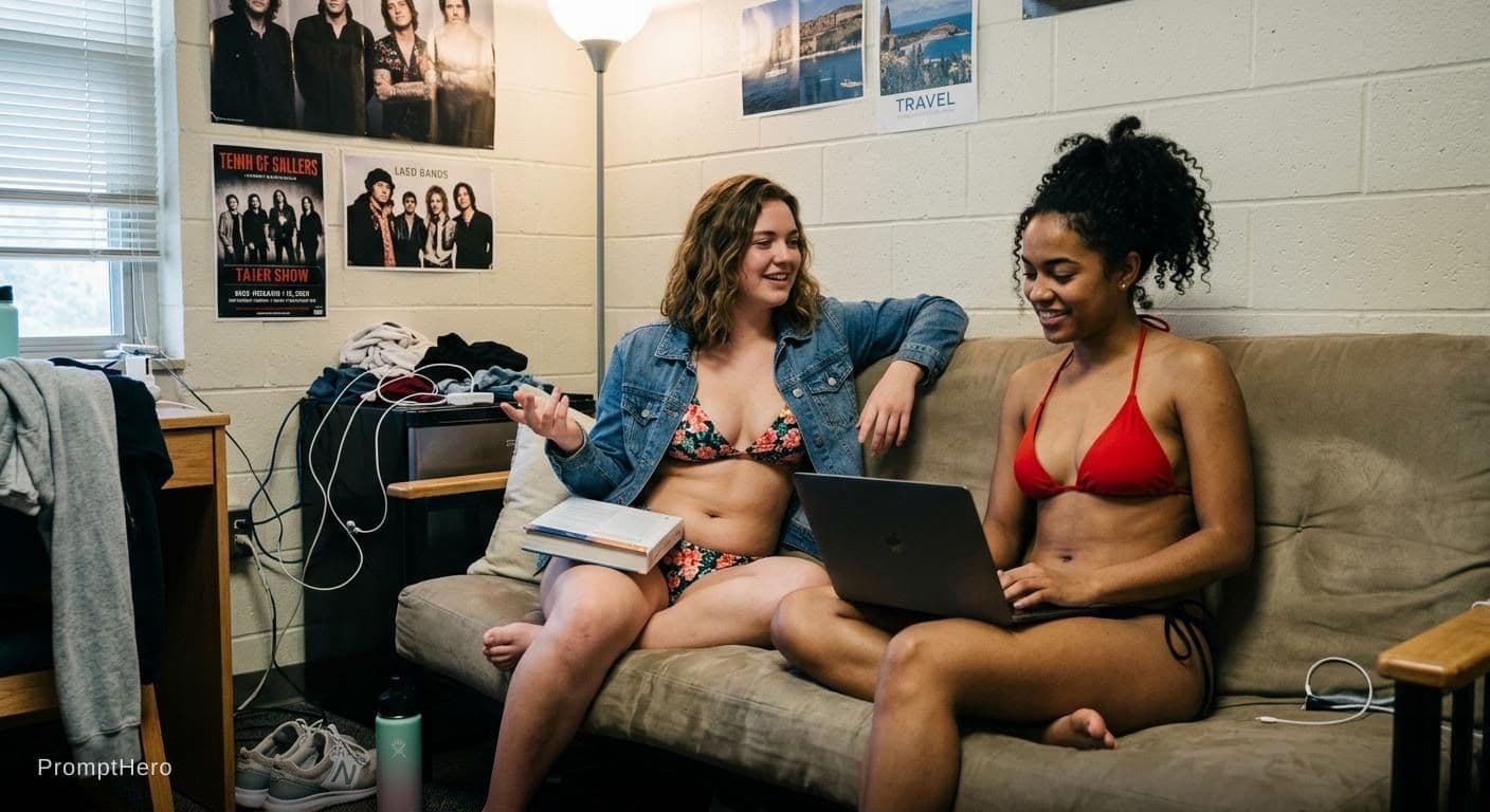 AI generated: Add bikini 