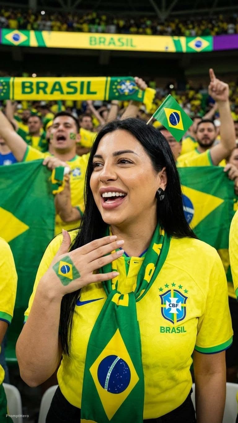 AI generated: brazil fan