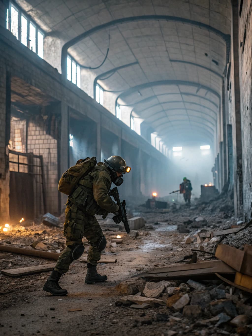 AI generated: Amid the chaos in the ruined Chernobyl Nuclear Station, Hours after a mysterious second explosion in...