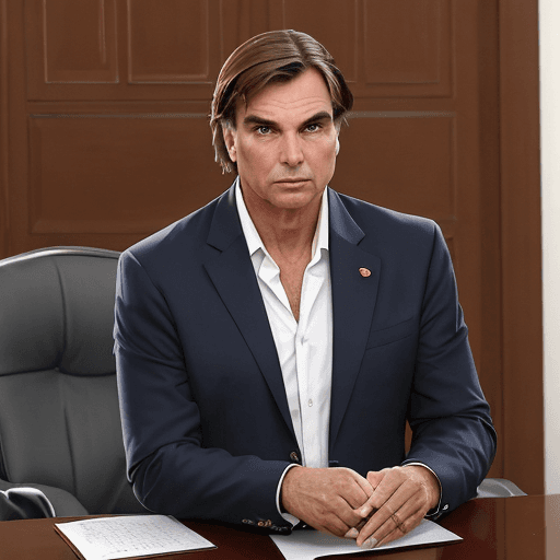 AI generated:  Jair Bolsonaro presidente homem de bem elegante honesto simpático 