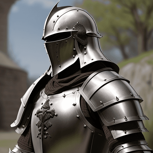 AI generated: stone armor medieval fantasy , extremly realistic
