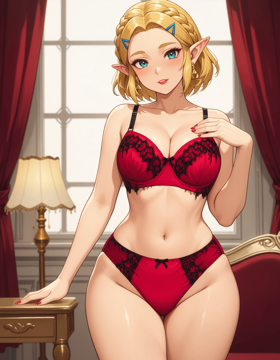 Lace Patchwork Lingerie Set - Image 3
