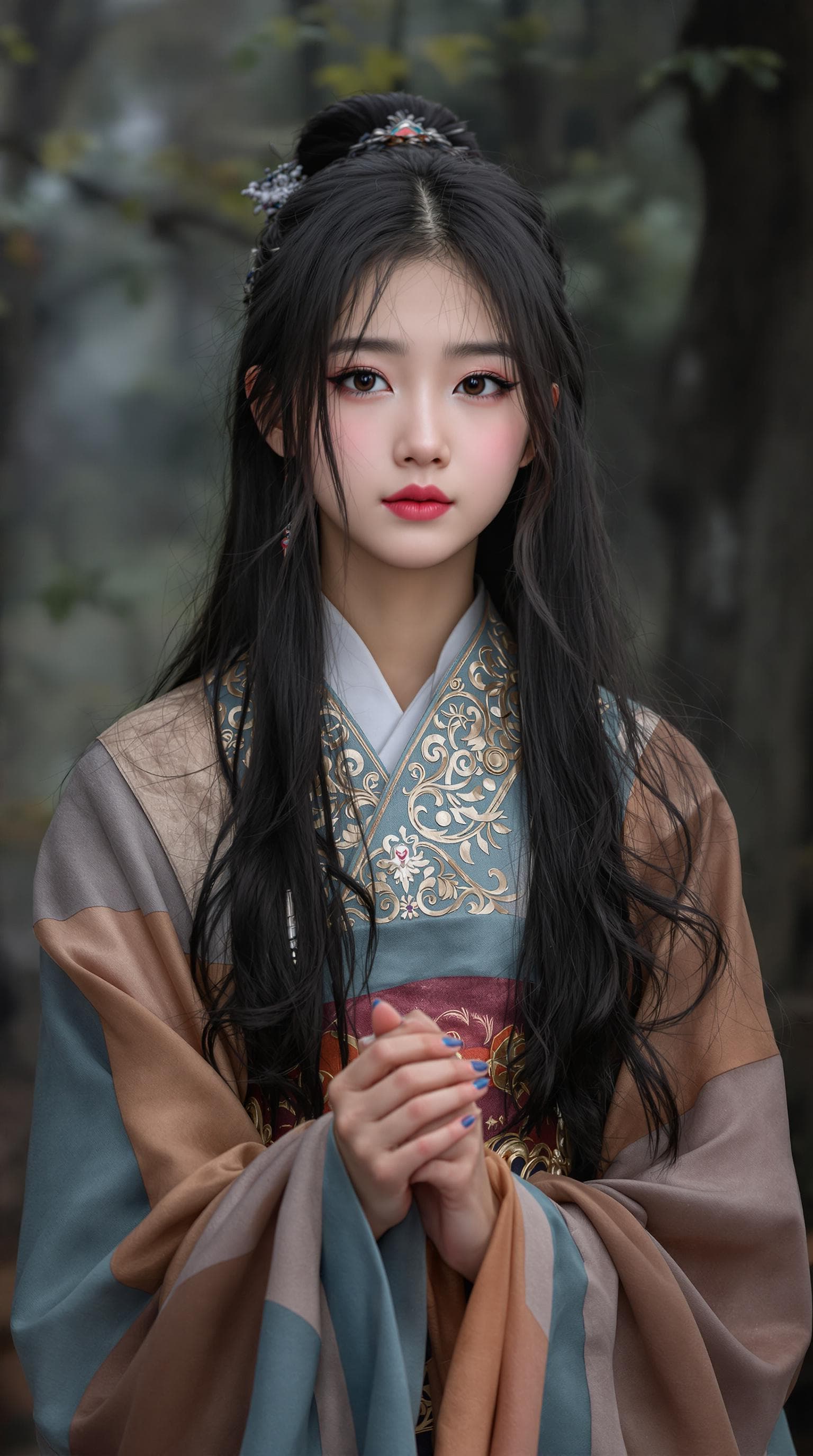 AI generated: a professional photo of a exceptionally beautiful girl in the world (age 7), (seven year old) Chines...