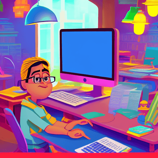 AI generated: Pixar/Disney "Photoshop" 2024 poster. Young Indian coder creates vibrant animation inspired by India...