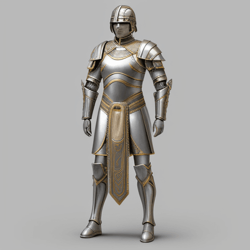 AI generated: Futuristic armor based on an ancient Roman soldier