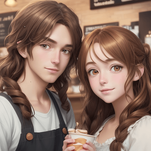 AI generated: The image above captures the moment of connection between the barista, Jack, and the customer, Emma,...