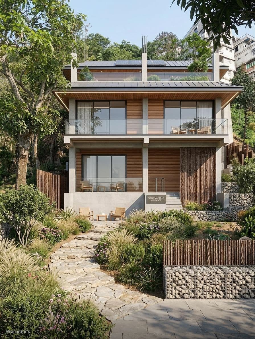 AI generated: House exterior design
