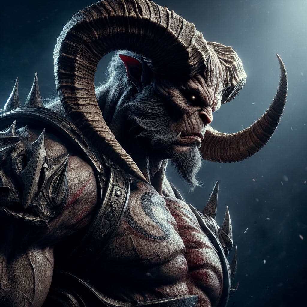 AI generated: Original Alistar: Capture the raw power and strength of the original Alistar in a hyper-realistic ph...
