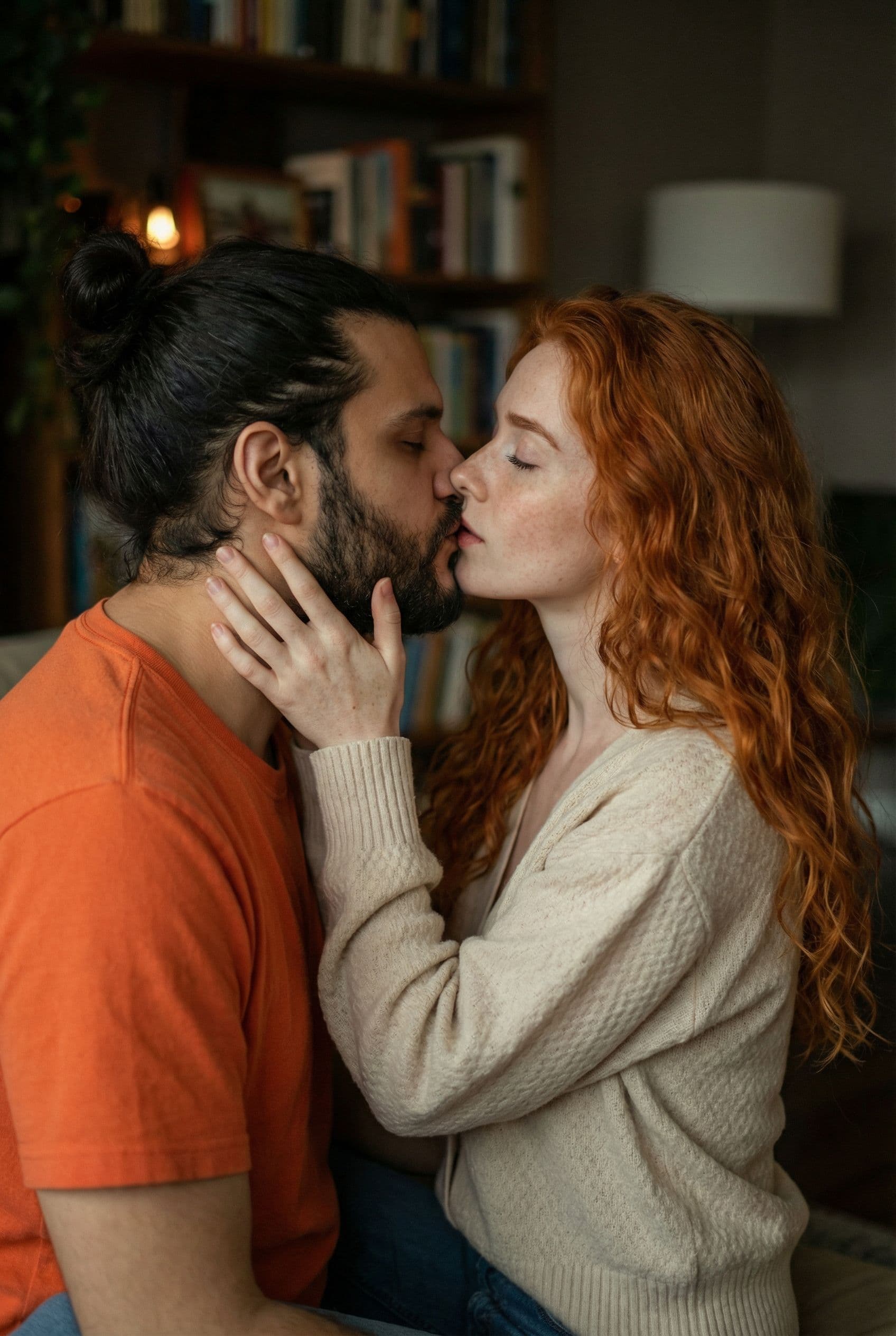 AI generated: French kiss