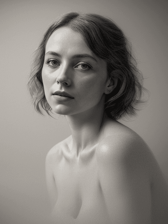AI generated: abyssorangemix2_Hard, (greyscale, traditional media, sketch), portrait, 1girl, cover - perfect tone,...