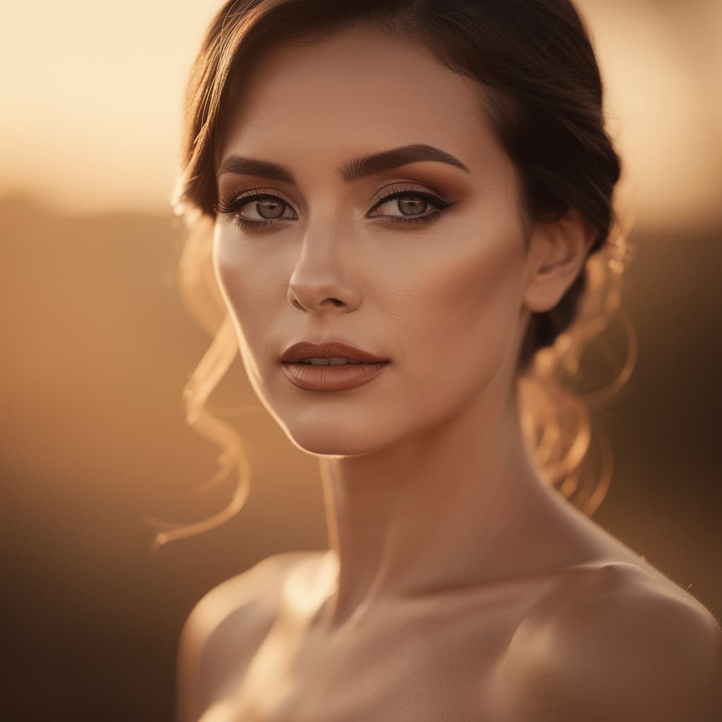 AI generated: woman, in the style of timeless beauty, strong facial expression, warmcore --chaos 75 --ar 1:2 --sre...