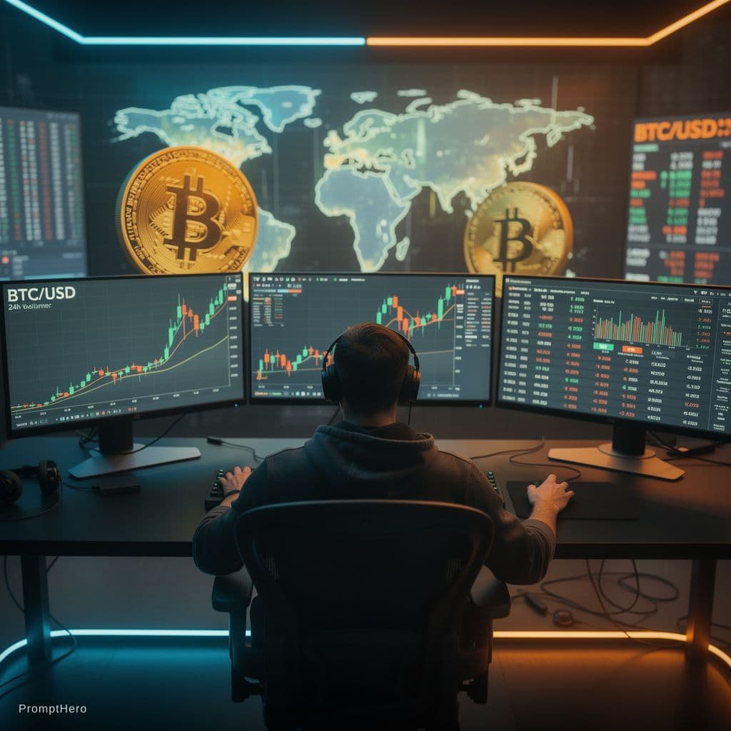 AI generated: trading bitcoin