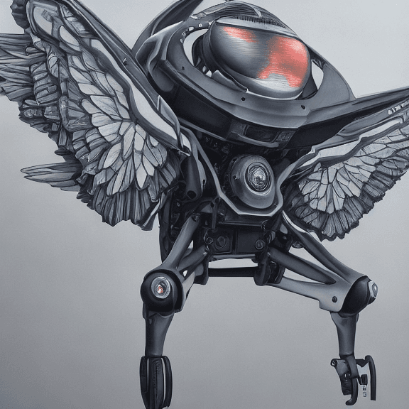 AI generated: Hyper realistic painting of a beautiful dron in an film, hyper detailed, anime, by anime artist, tre...