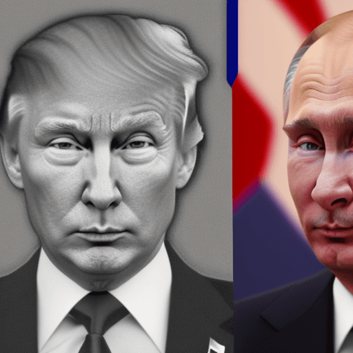 AI generated: Donald Trump and Vladimir Putin (masterpiece:1. 0), (best quality:1. 4), (ultra highres:1. 2), (phot...