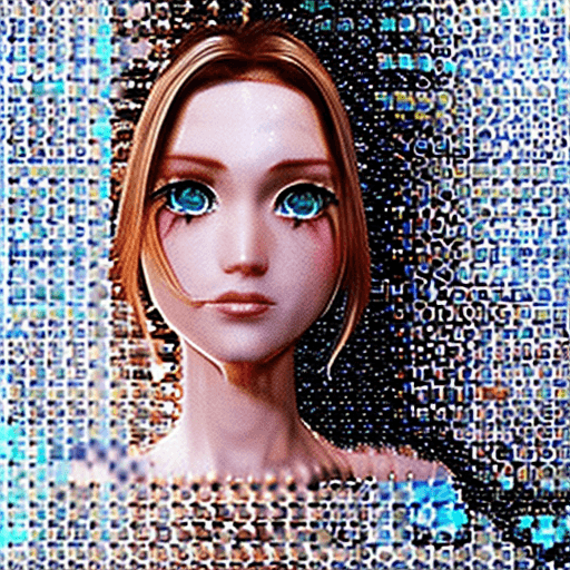 AI generated: a detailed portrait of pretty anime girl blue eyes in bikini, unreal engine 5 rendered, incredibly h...