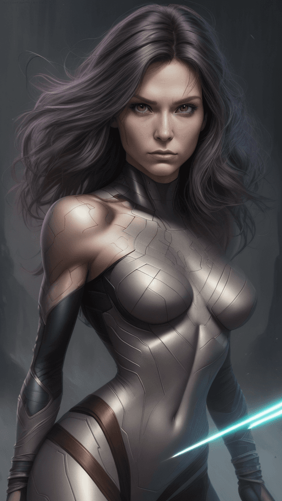 AI generated: (16k, best quality, master:1.2) HDR, Marvel Entertainment Art by, Rogue (AKA Anna Marie LeBeau), per...