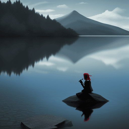 AI generated: solitude --ar 1:2 --stylize 750
