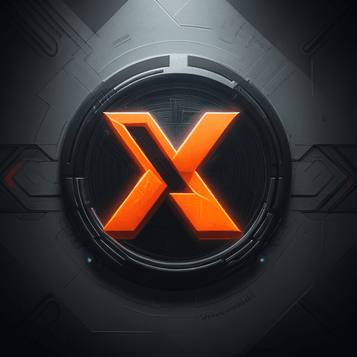 AI generated: logo with "N V" in centre, cyberpunk style logo, light atmosphere; 8k, HD detail logo,  HDR logo, hi...