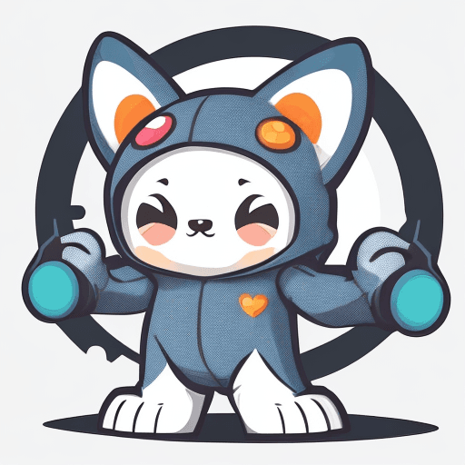AI generated: Imagine, A cute mascot for a gaming company, simple, vector, flat design,white background 