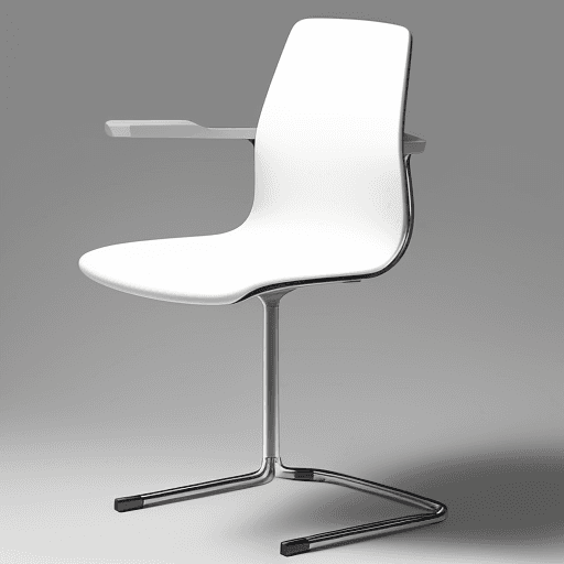AI generated: "Generate a visual representation of a modern chair with an elegant and minimalist design. The chair...