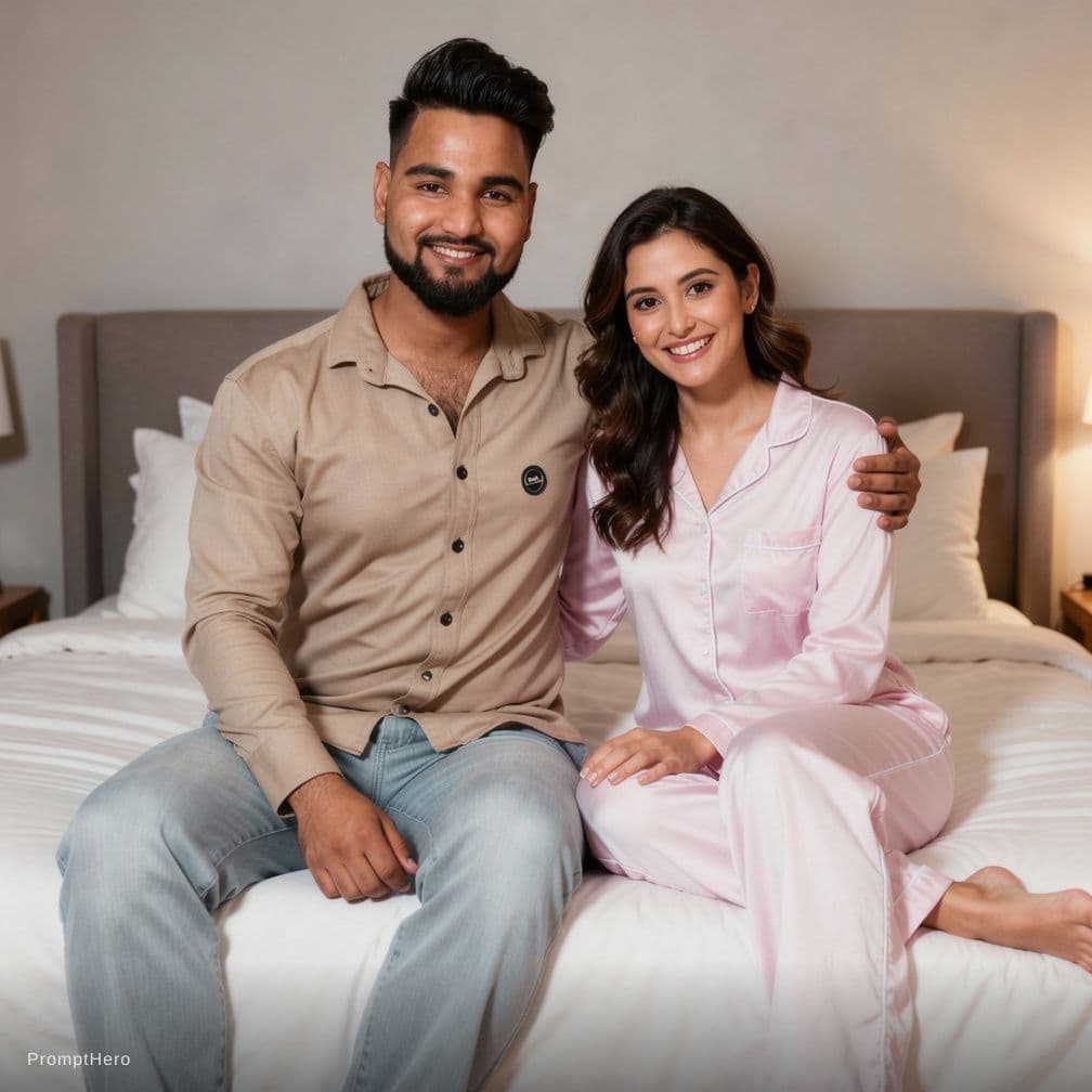 AI generated: Couple full Naket body show in bed 