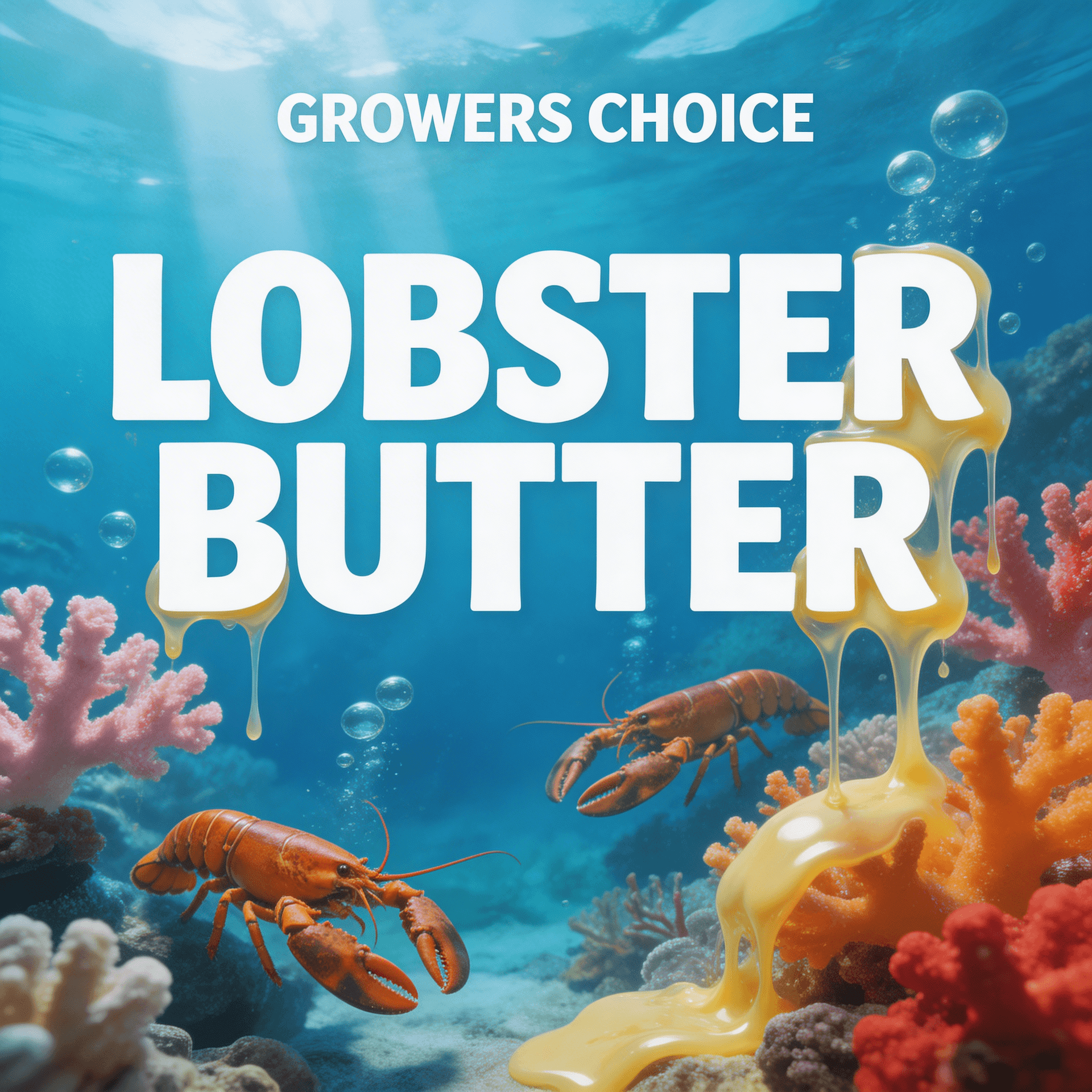 AI generated: Creat a Image in the same direction like the uploaded Picture, but use a Text with "Growers Choice "...