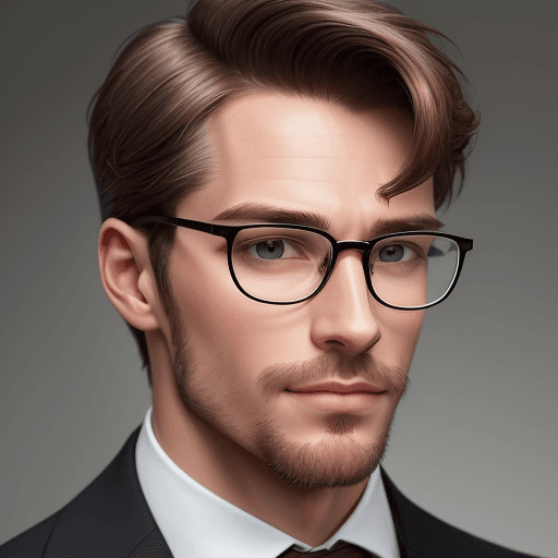 AI generated: "Create a digital portrait capturing the charm and sophistication of a handsome British gentleman we...
