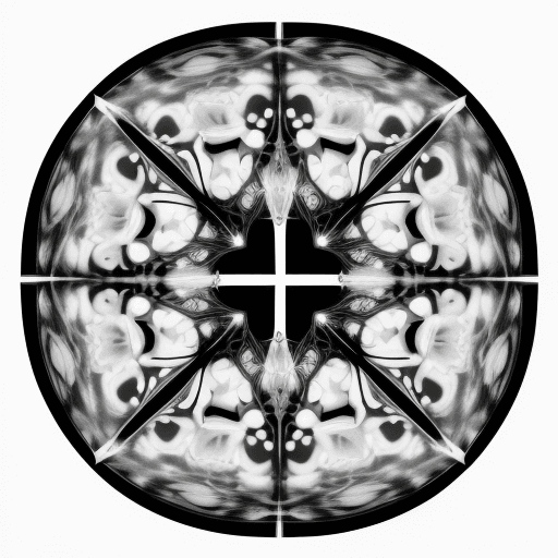 AI generated: black and white transparent image that represents flexible thinking
