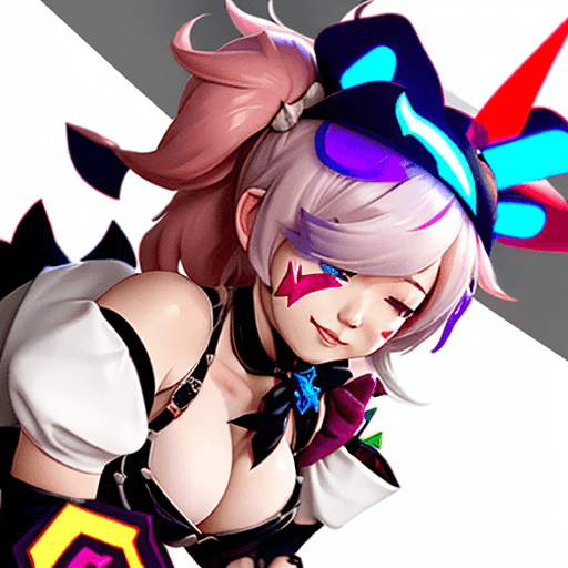 AI generated: Honkai strarrail boothill's cheeks get teased by his friend's hands