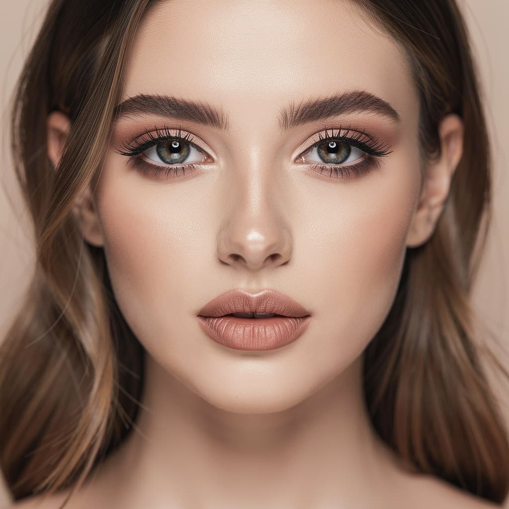 AI generated: beautiful woman's face ultra high resolution, ultra high definition.
