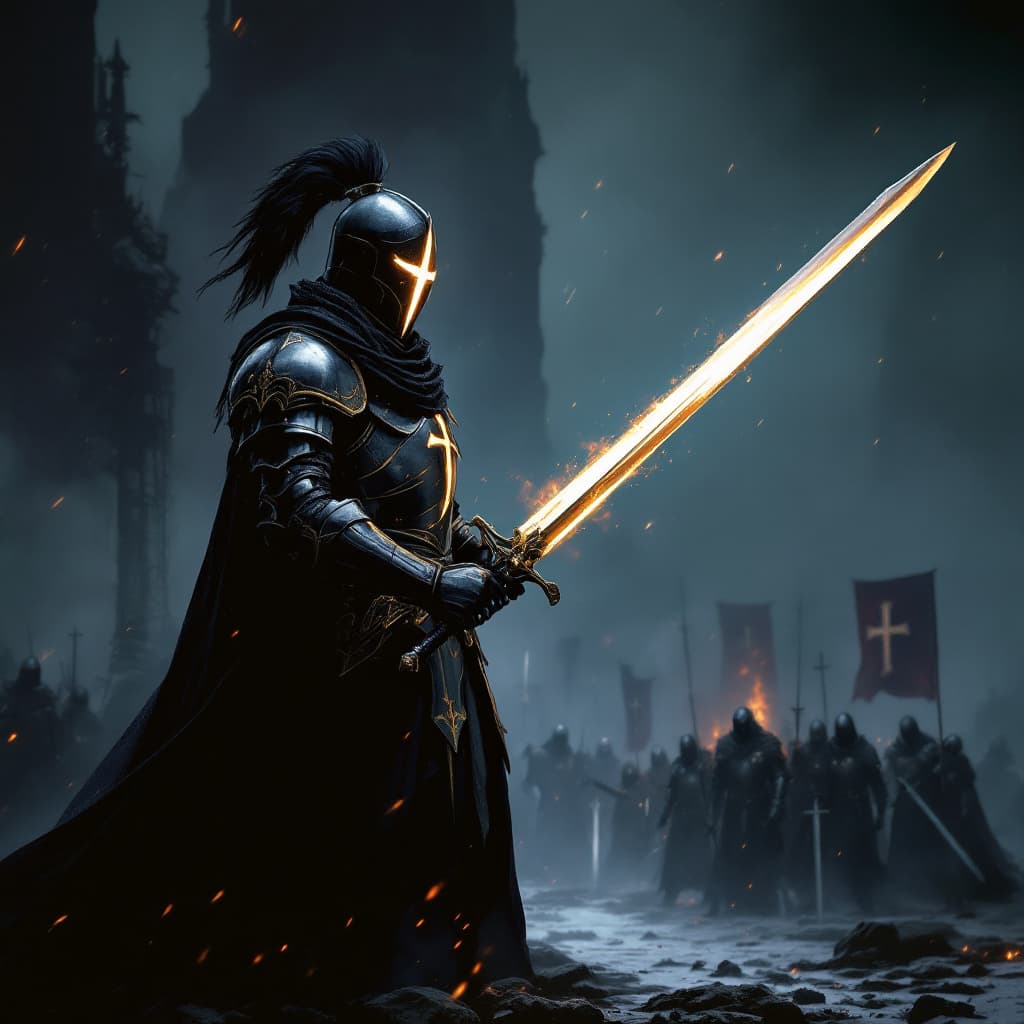 AI generated: KNIGHT CRUSADER, HELMET, POINTY CRUSADER HELMET, GREAT HELM, GREAT HELM WITH A CROSS, FLAT GREAT HEL...