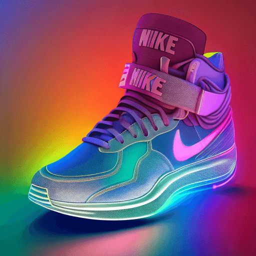 AI generated: nike sneaker made of colorful plasma :: redshift render, digital art, hyper-detailed, ultra-realisti...