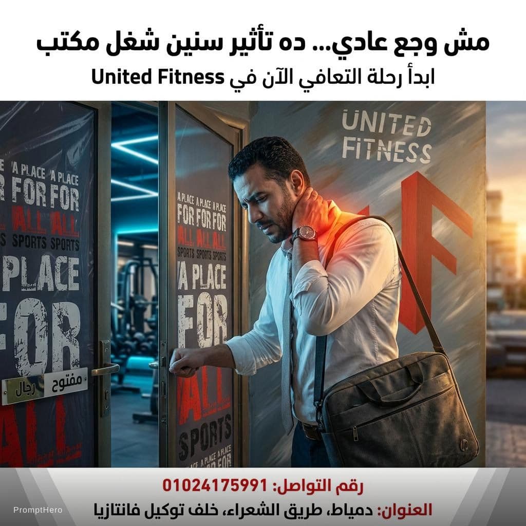 AI generated: A high-end, ultra-realistic advertising photography shot for United Fitness Rehab & Recovery. The sc...