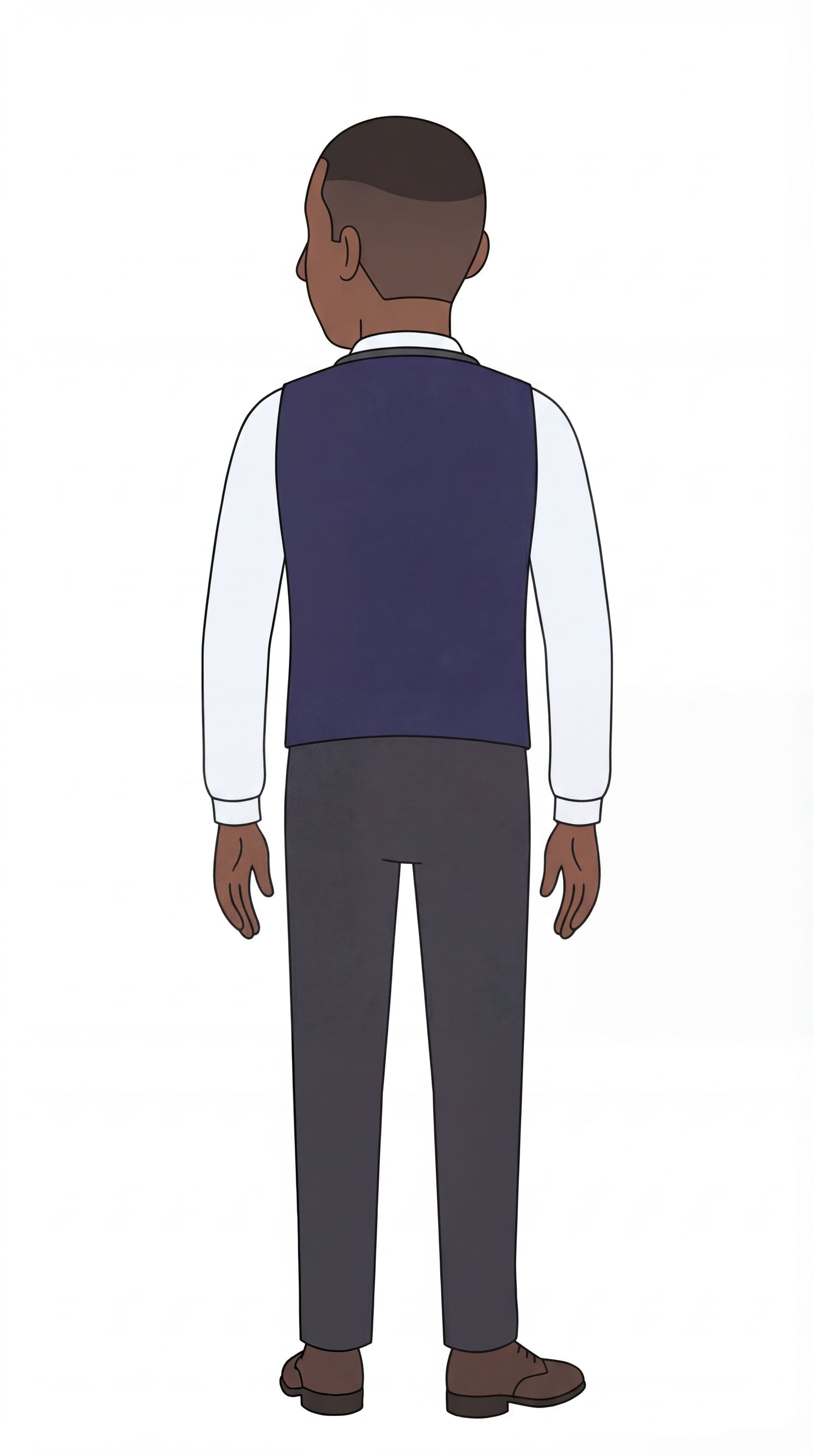 AI generated: Make rear position. one quarter position from left side.