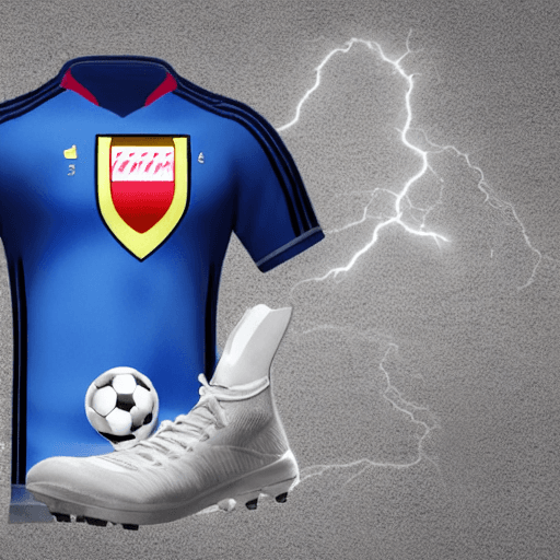 AI generated: create a soccer uniform for electrical engineers, can have lightning symbol
