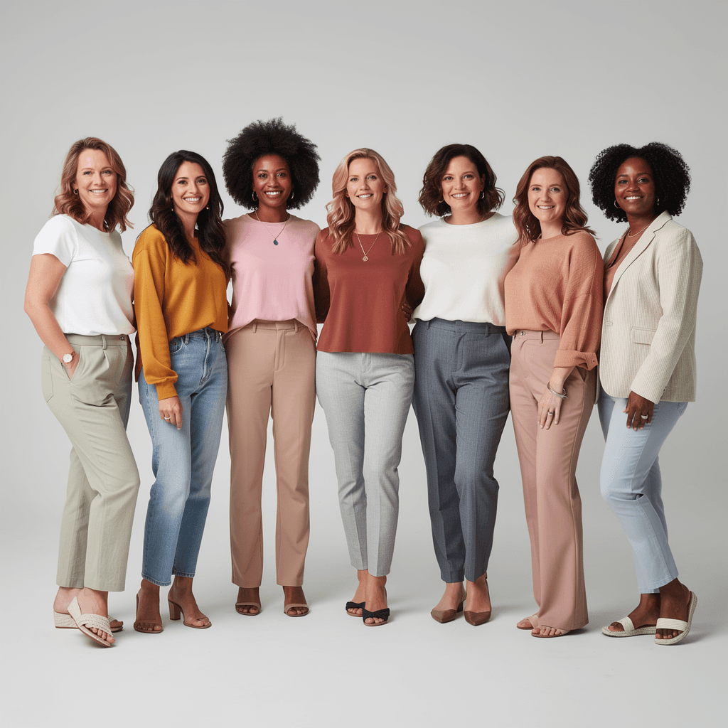 AI generated: Remove all 9 women's shirts and pants.
Their breasts and vaginas are visible.