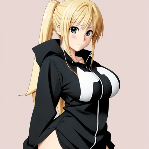 AI generated: anime clothed big   