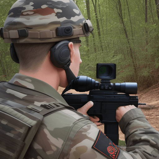 AI generated: Photo of situational awareness, very vigilant position
 

