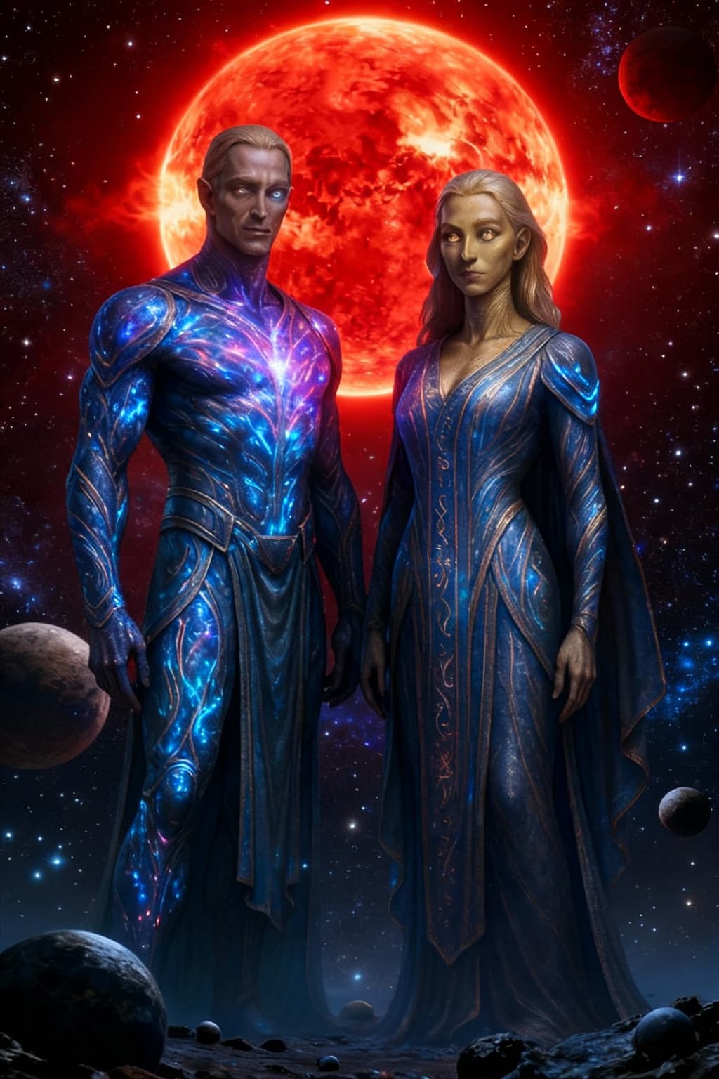 AI generated: The Ahk'turin are cosmic beings, elemental by scale and design. They are far beyond what a mere mort...