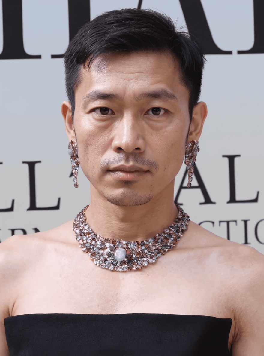 AI generated: change the model into an asian man