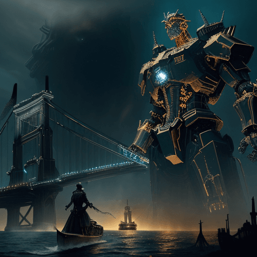 AI generated: Build an image depicting the pivotal moment of the concept of 'The Final Stand': a bridge between tw...