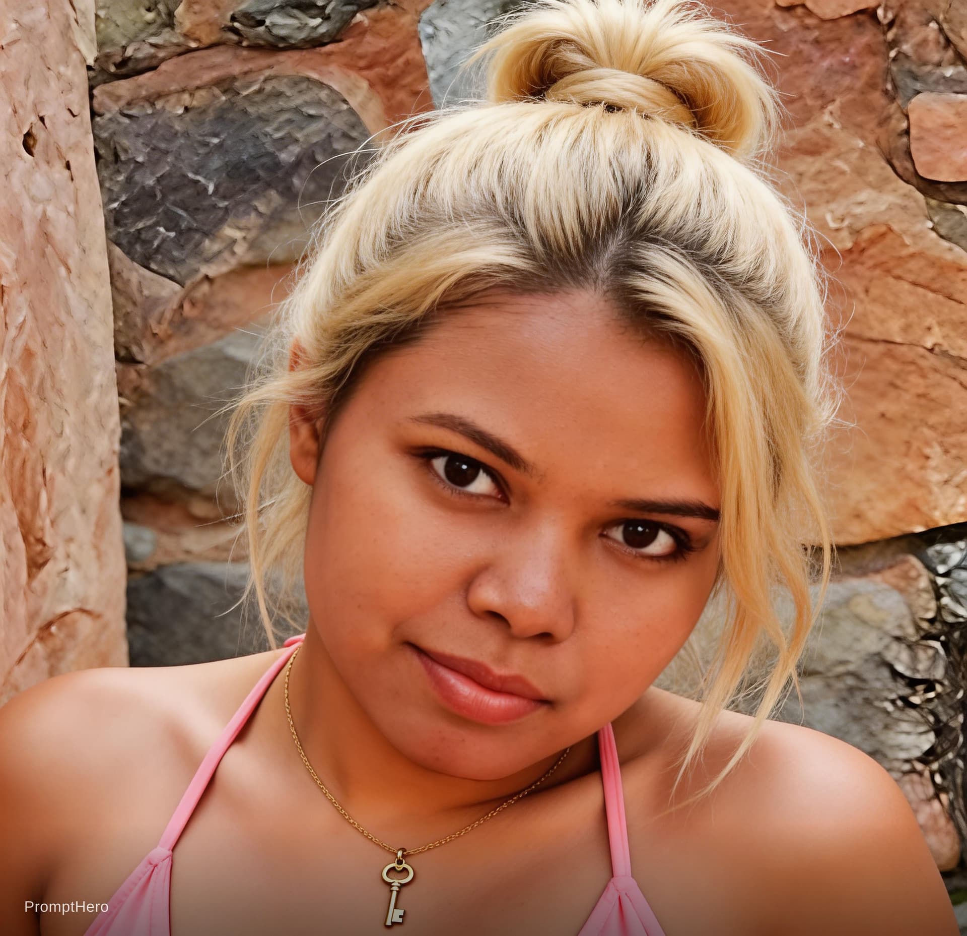 AI generated: {
  "meta": {
    "description": "Photorealistic lifestyle portrait with strict identity and body pr...