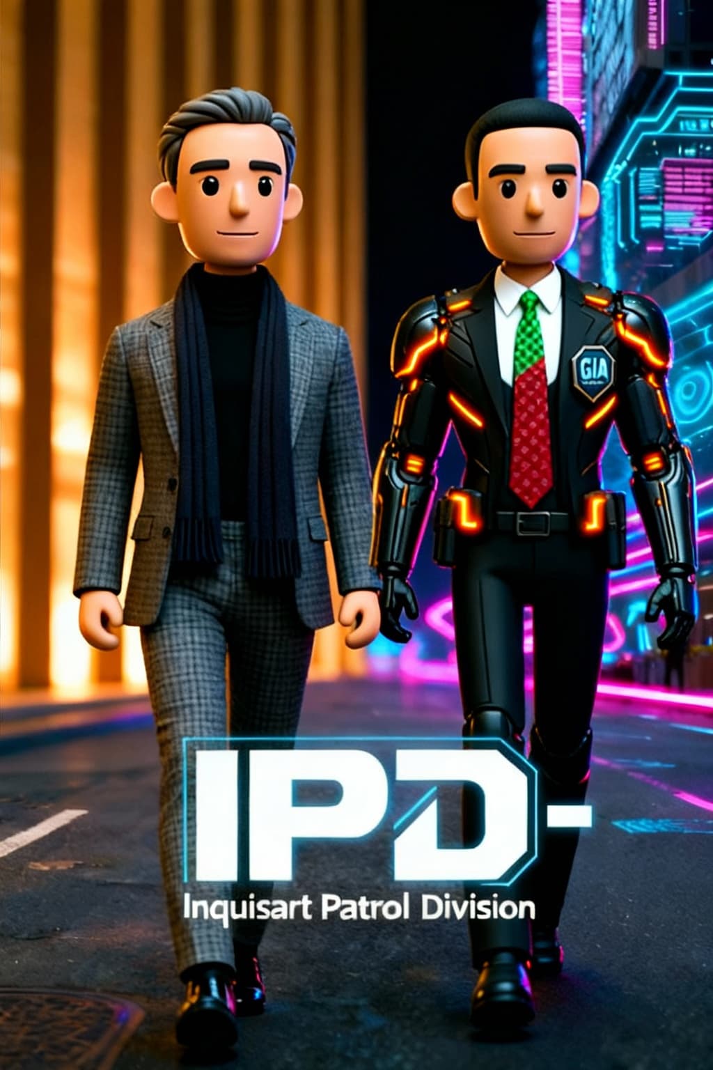 AI generated: Adjust the faces and heads of the men to fit their bodies.