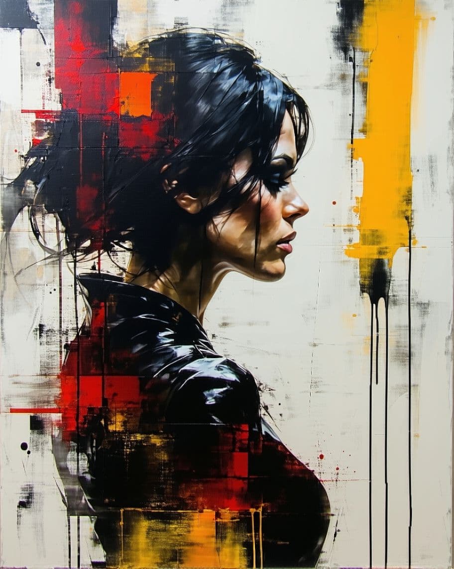 AI generated: wonderfull woman, modern expressonism, by dante gabriel, russ mills